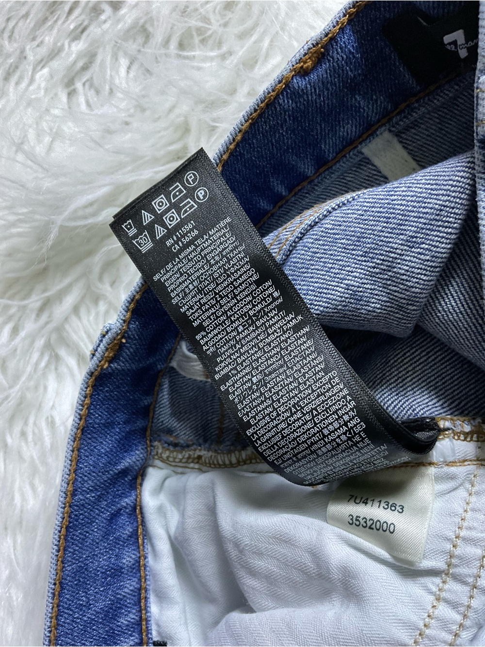 7FAM Easy Slim With Ivory Embroidery Jeans - Picture 4 of 5